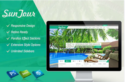 SunTour PSD Template
