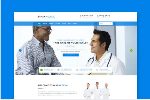 Medical Website PSD Template