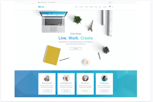 Olivia Multipurpose PSD Template