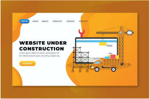 Website Under Construction - XD PSD AI Landing Pag