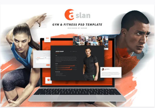 ASLAN | Gym & Fitness PSD Template