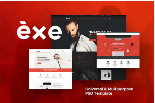 Exe - Multipurpose PSD Template