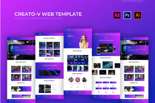 Creato-V | PSD Web Template