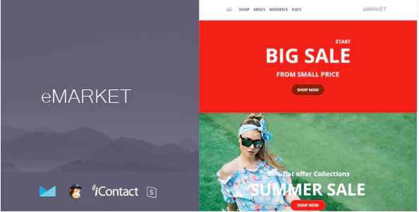 eMarket Mail - Responsive E-mail Template + Online Access
