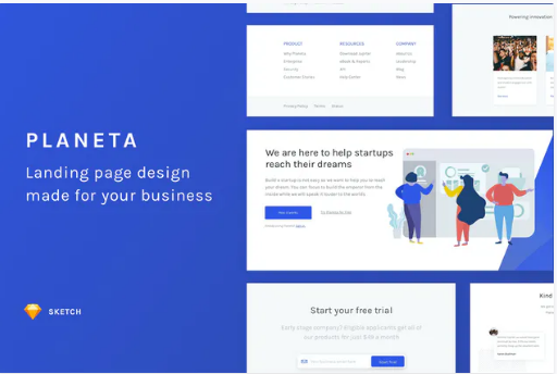 Planeta Website Template
