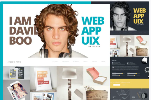 Resume CV Site Design - PSD