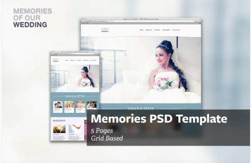 Memories - PSD Template