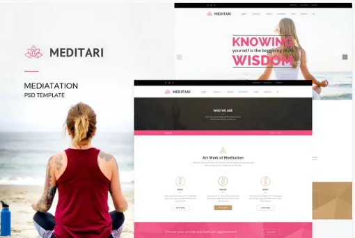 Meditary - Mediatation PSD Template