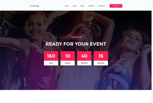 Event Management PSD Template