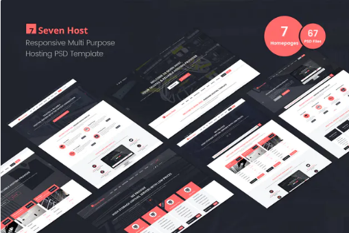 7Host - Hosting Business PSD Template