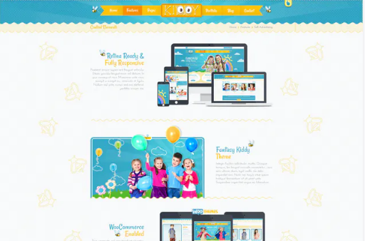 Kiddy PSD Template