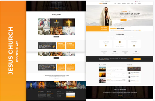 JESUS CHURCH | PSD template