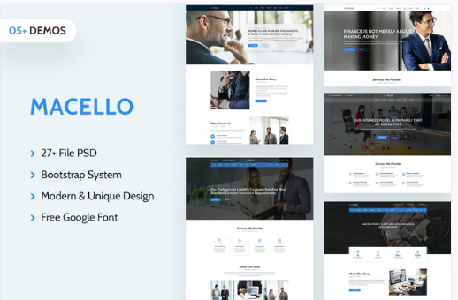 Macello | Business Psd Template