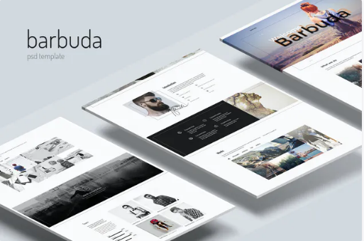 Barbuda — Multipurpose Personal Blog PSD Template