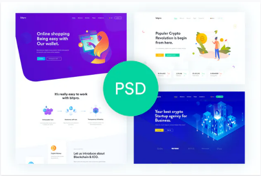 Bitpro - Crypto Currency PSD Template