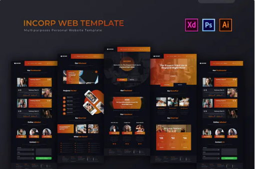 Incorp | PSD Web Template