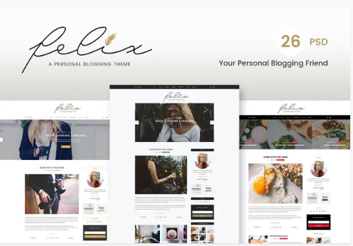 Felix - Blog PSD Template
