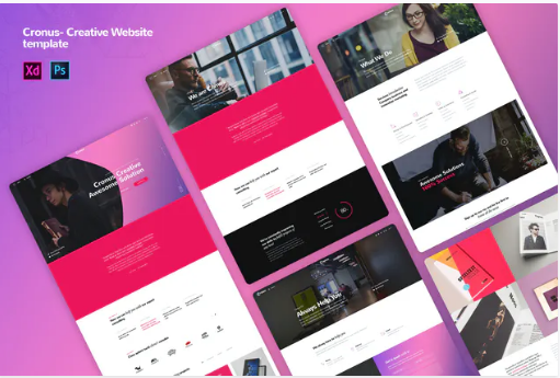 Cronus - Creative agency Website Templates