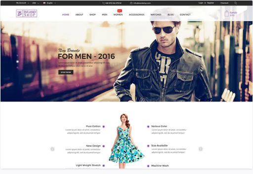 Brandshop - eCommerce PSD Template