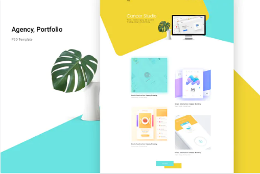 Agency portfolio Psd Template