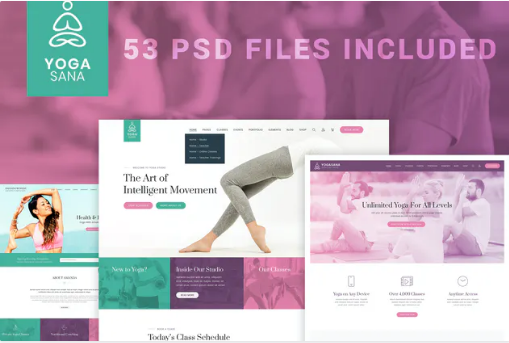 Jogasana - Yoga Oriented PSD Template