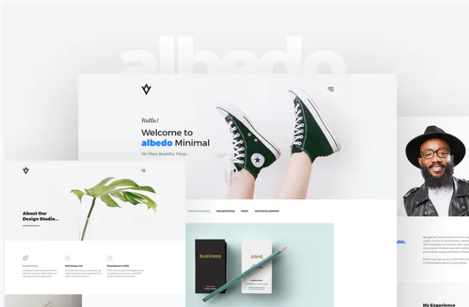 Albedo – Minimal Portfolio PSD Template