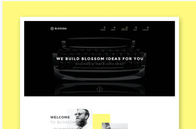 Blossom - Minimal Portfolio PSD Template