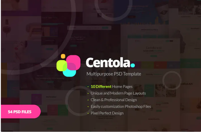 Centola - Multi-Concept PSD Template
