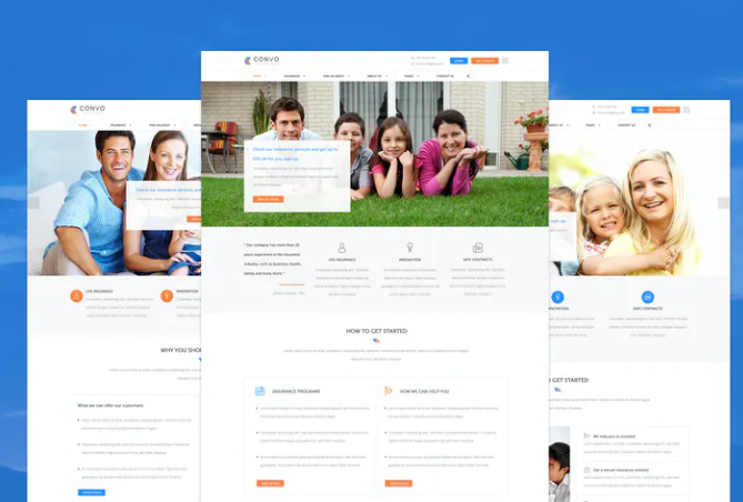 Convo - Insurance Agency PSD Template