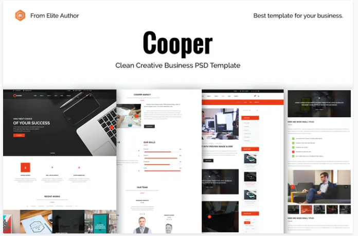 Cooper - Corporate Business PSD Template