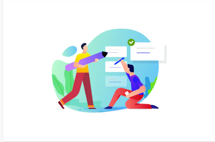 Creative Work Illustration for PSD Website