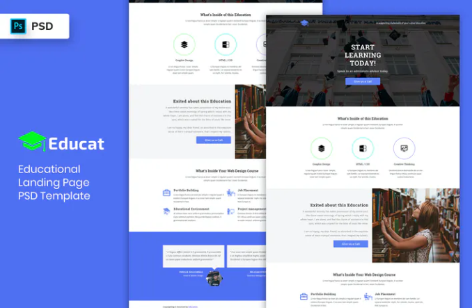 Educational Landing Page PSD Template-02