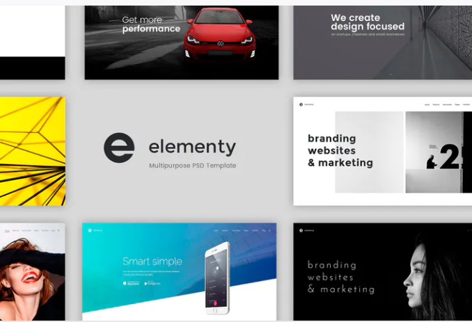 Elementy – Multipurpose PSD Template