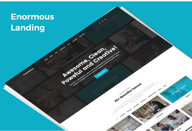 Enormous Demo Landing PSD Template