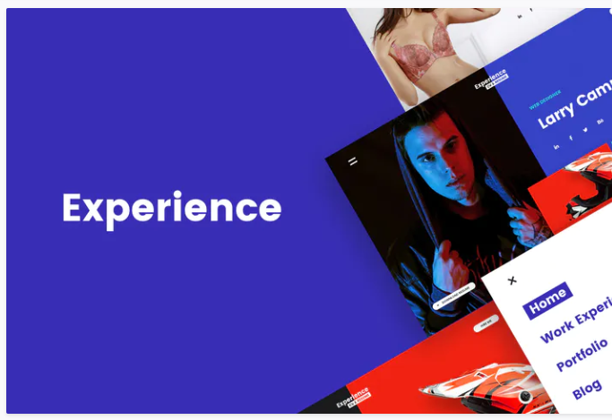 Experience – CV/Resume PSD Template