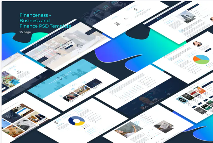 Financeness - Business and Finance PSD Template