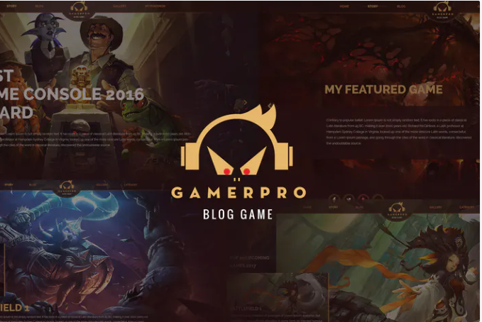 GAMERPRO - Fantastic Blog PSD Template
