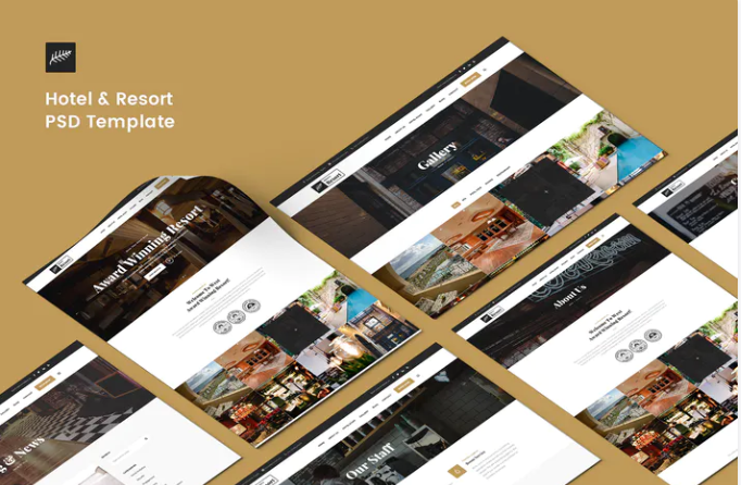 Hotel & Resort PSD Template