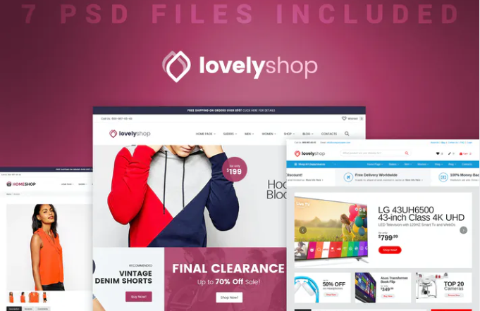 LovelyShop - Ecommerce PSD Template