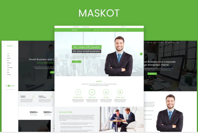 Maskot – Smart Business PSD Template