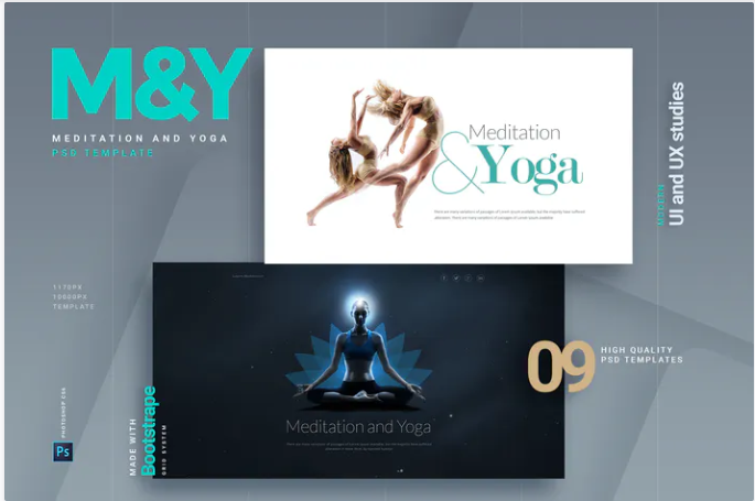 Meditation and Yoga | Multipurpose PSD Template
