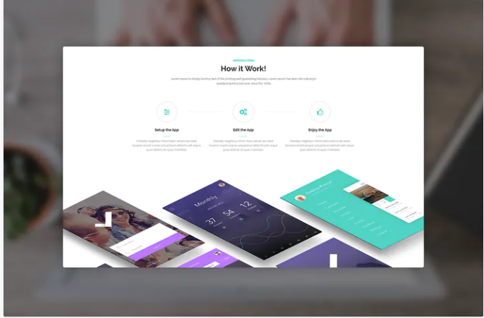 Metro App - Application PSD Template