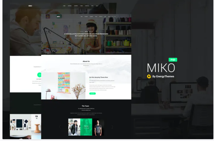 Miko - Creative PSD Template