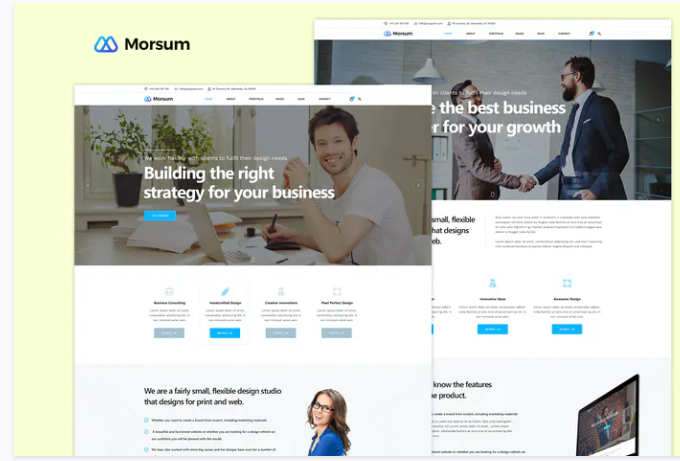 Morsum - Agency PSD Template