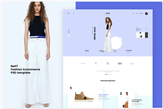 Ne07 - Fashion Ecommerce PSD template