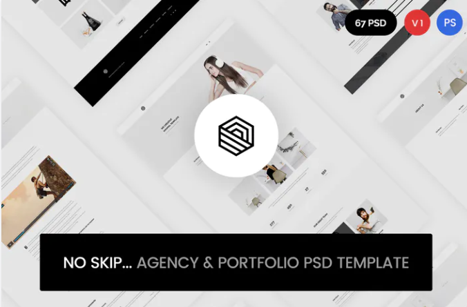 No Skip - Creative Agency & Portfolio PSD Template