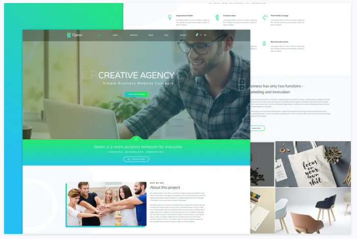 Opton - Multi-Purpose PSD Template