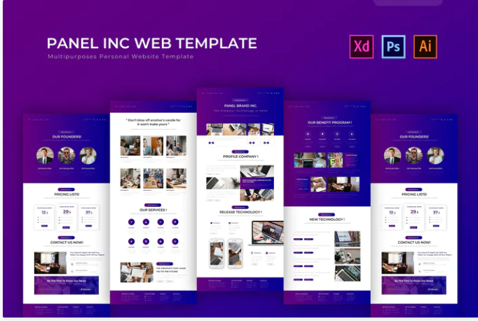 Panel Inc | PSD Web Template