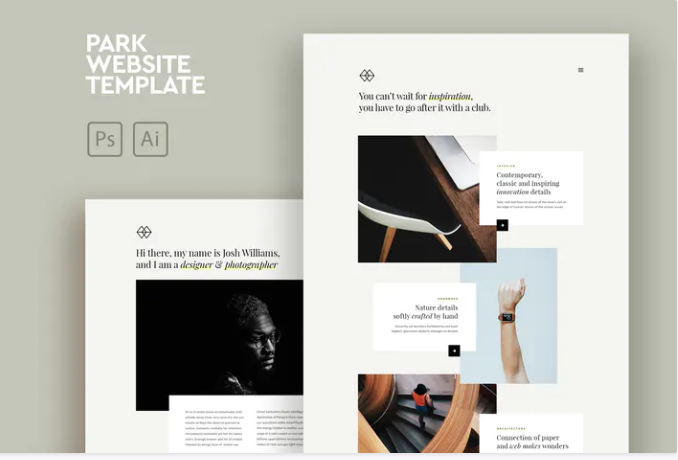 Park - Creative Portfolio PSD & AI Template