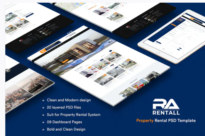 RentAll - Property Rental PSD Template